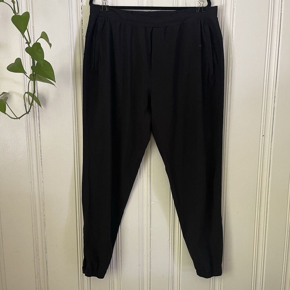 Lululemon Pace Breaker Men Black Tapered Leg Ankle Zip Jogger Pants Size XXL